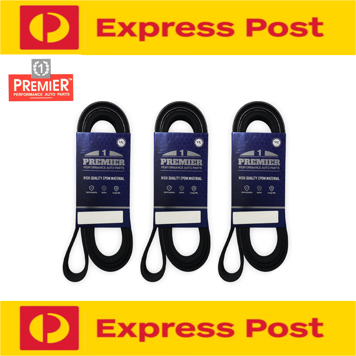 Premier A/C & Alternator Drive Belt Kit for Isuzu D-Max TFR TFS 3.0L 2014-Onward