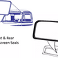 Ford Bronco Windscreen Door Window Vent Bailey Channel Weather Strip Set 78-80