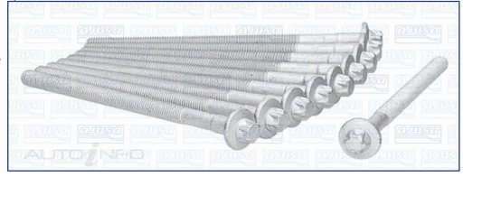 AJUSA Cylinder Head Bolt Set for Mercedes C200 W204 Turbo 1.8L 10-14