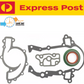TIMING COVER GASKET KIT HOLDEN COMMODORE VS VT VU VX VY 3.8L L67 SUPERCHARGED