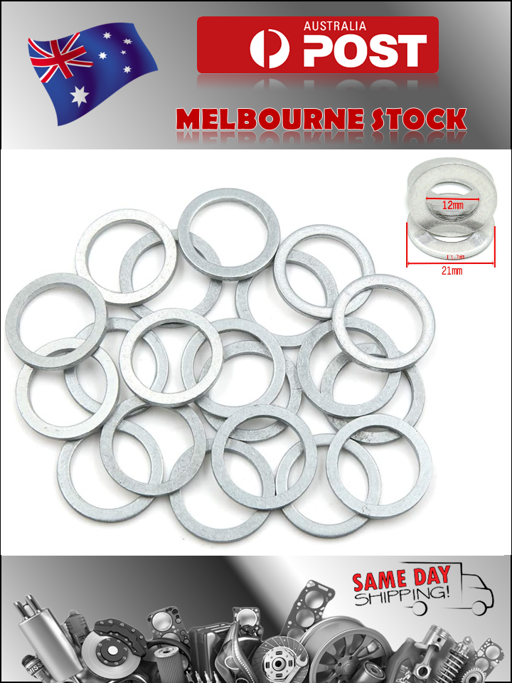 TOYOTA SUMP PLUG WASHER x 10 NEW GENUINE STYLE SUITS LANDCRUISER,PRADO,HILUX RAV
