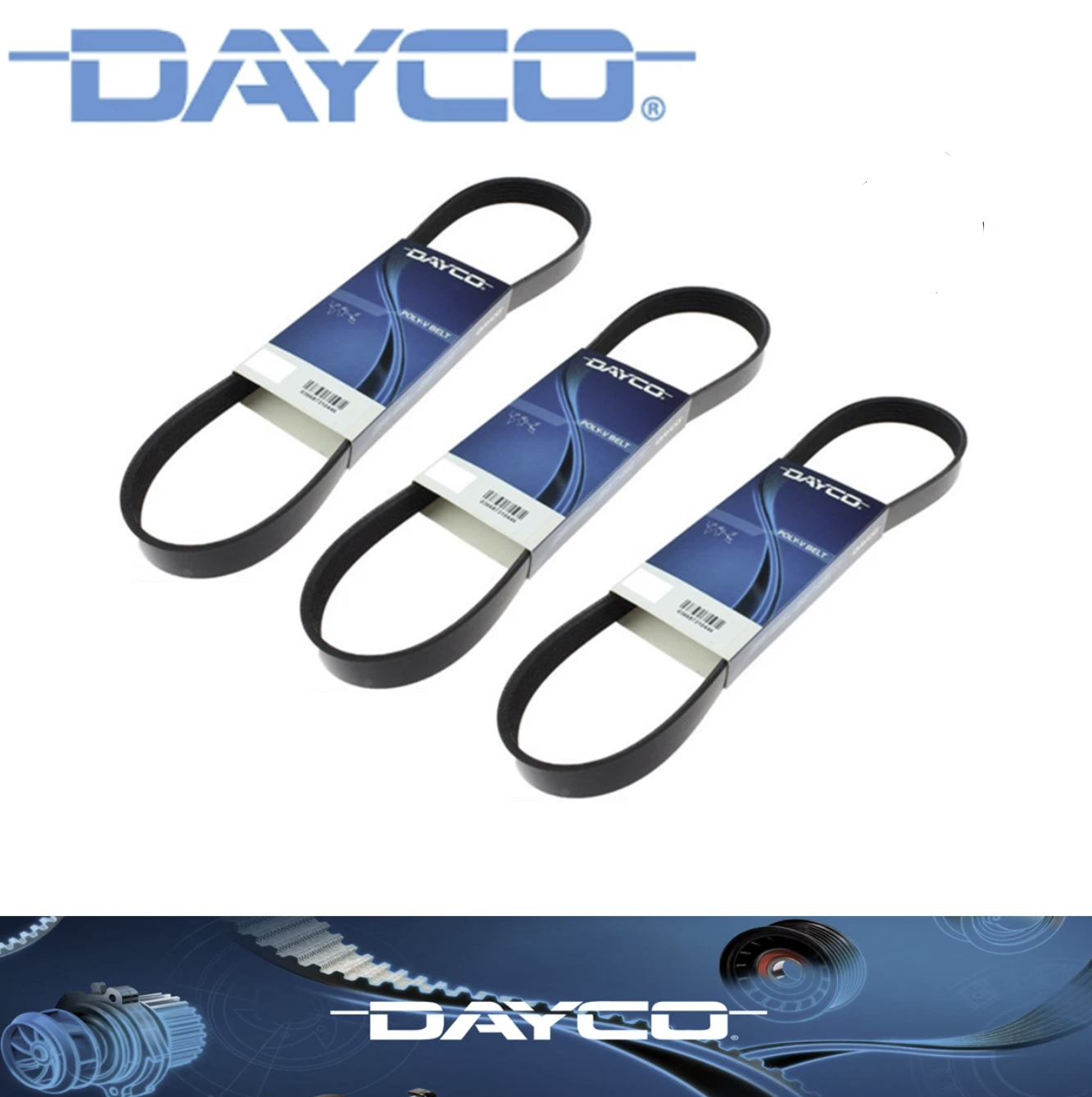 DAYCO FAN BELT KIT for MAZDA BT-50 2.5L WLAT 3.0L WEAT ENG 2006-2011