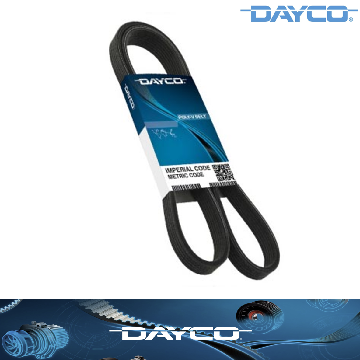 DAYCO V-BELT FAN BELT HO6 161-173-186-202 MOTOR [HOLDEN HK-HT-HG-HQ-HJ-HX-HZ-WB]