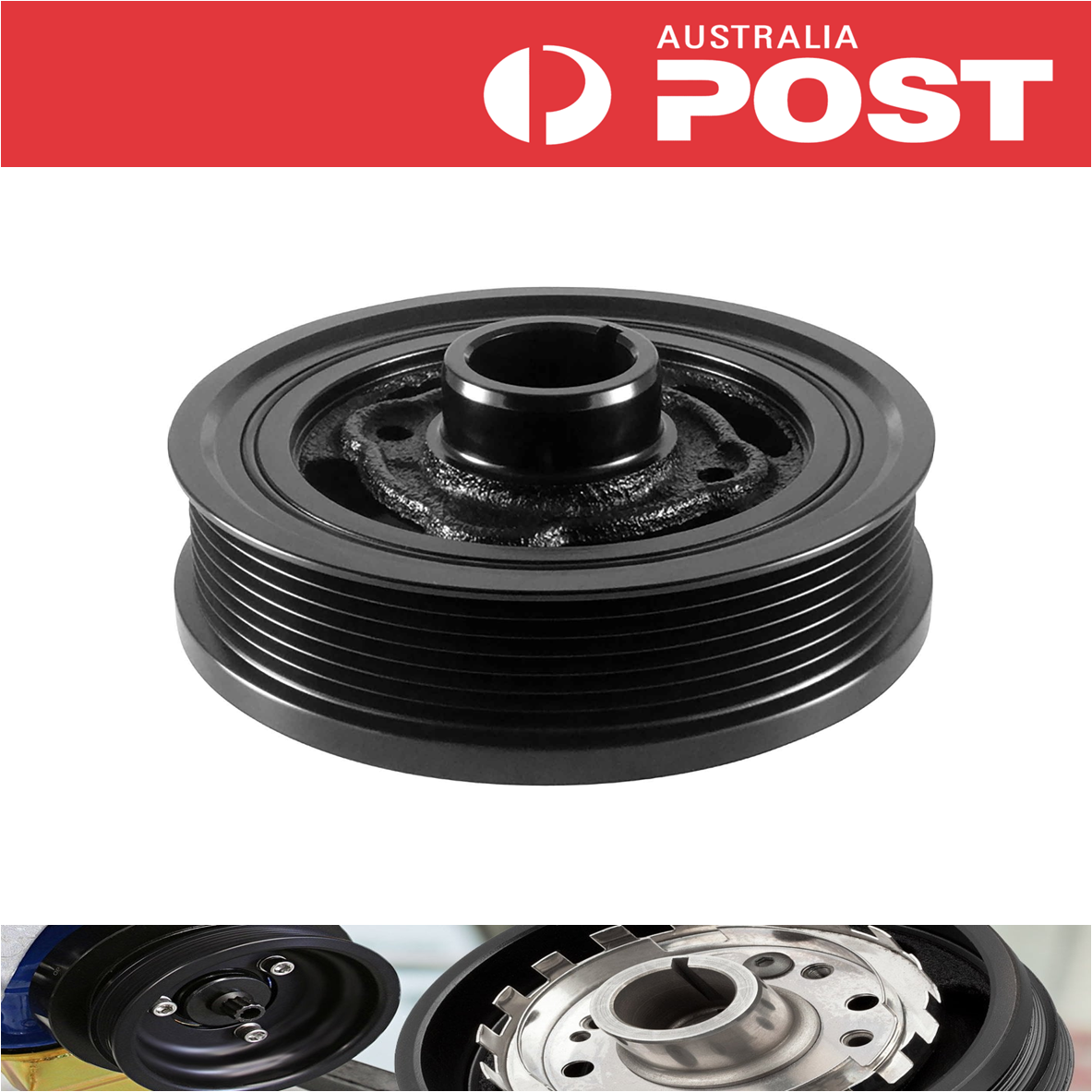 Powerbond harmonic balancer pulley for Toyota Hilux 1GR-FE 4.0-litre V6 GGN15 GG