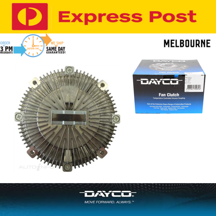 DAYCO 115820 FAN CLUTCH FORD COURIER RANGER MAZDA B2500 BT50 2.5L 3.0L DIESEL