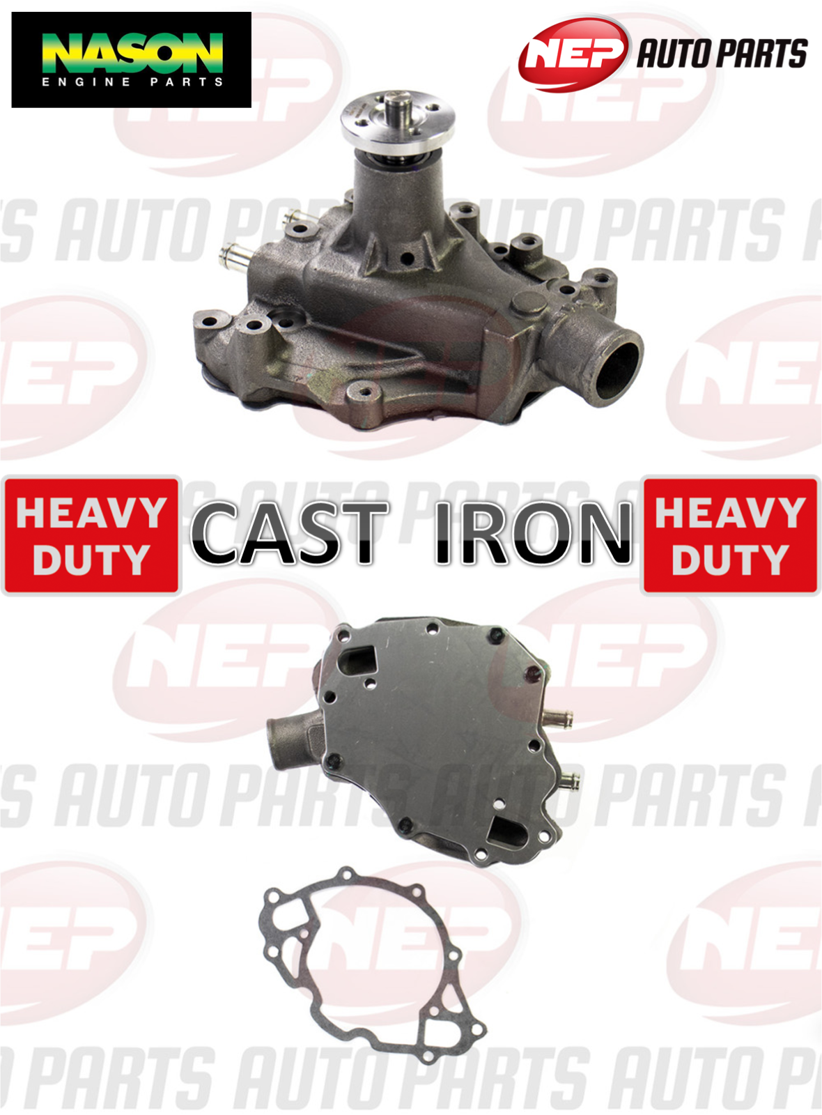 NEP Water Pump Ford Falcon Fairlane F Series Windsor V8 302 351 Alloy LH Outlet
