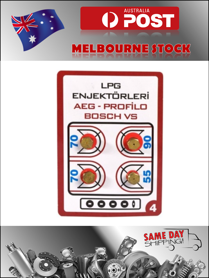 LPG Universal Gas Cook Top Jet 4 x Nipples 2 x 70 1 x 55 1 x 90 Gauges Size