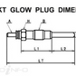 Diesel Glow Plug for Nissan Navara D23 YS23DDT 2.3L 15-20 Diesel