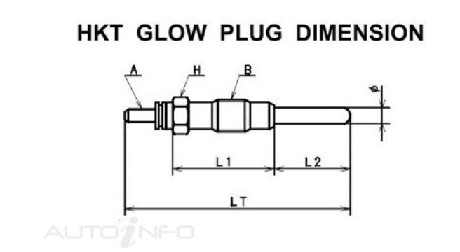 Diesel Glow Plug for Nissan Navara D23 YS23DDT 2.3L 15-20 Diesel