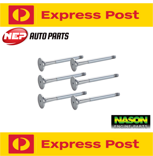 6 x Nason Inlet Valves fits Holden 2.85 Blue Commodore VC VH
