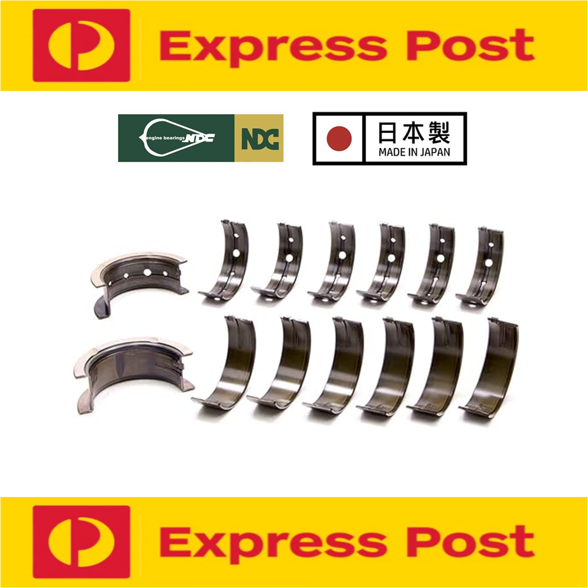 NDC JAPAN MAIN BEARING SET STD FOR TOYOTA 2RZ-E 1RZ-E 2TZ-FE 3RZ-FE 2.7L