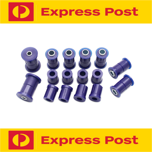 SUPERPRO FRONT AND REAR LEAF SPRING BUSH KIT FOR DAIHATSU ROCKY F70 F75 F80 F85