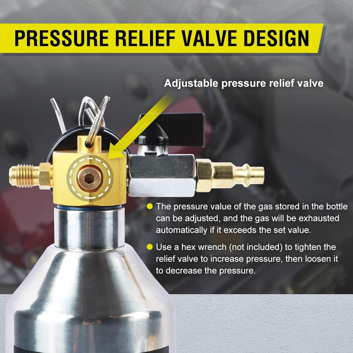 Automotive AC Air Conditioning Flushing Cleaning Kit A/C Drain Tool with 1M Hose