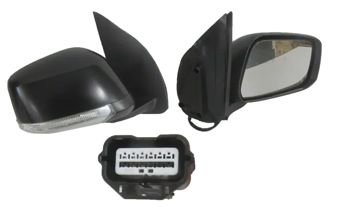 Door Mirror Right Black +Led Blinker Electric For Nissan Navara D40 2005-2015