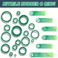 595 Pcs Automotive AC O Rings Kit, SAE and Metric Air Conditioning Orings Assort