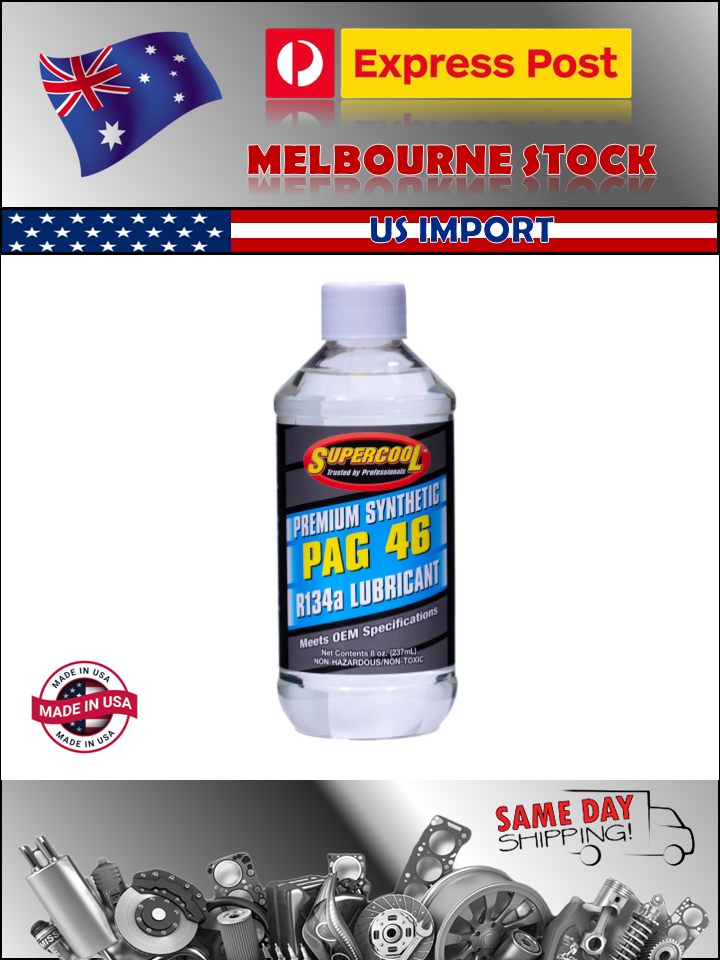 SUPERCOOL PAG 46 Auto A/C PREMIUM Car Compressor Oil 8Oz 237ml US IMPORT