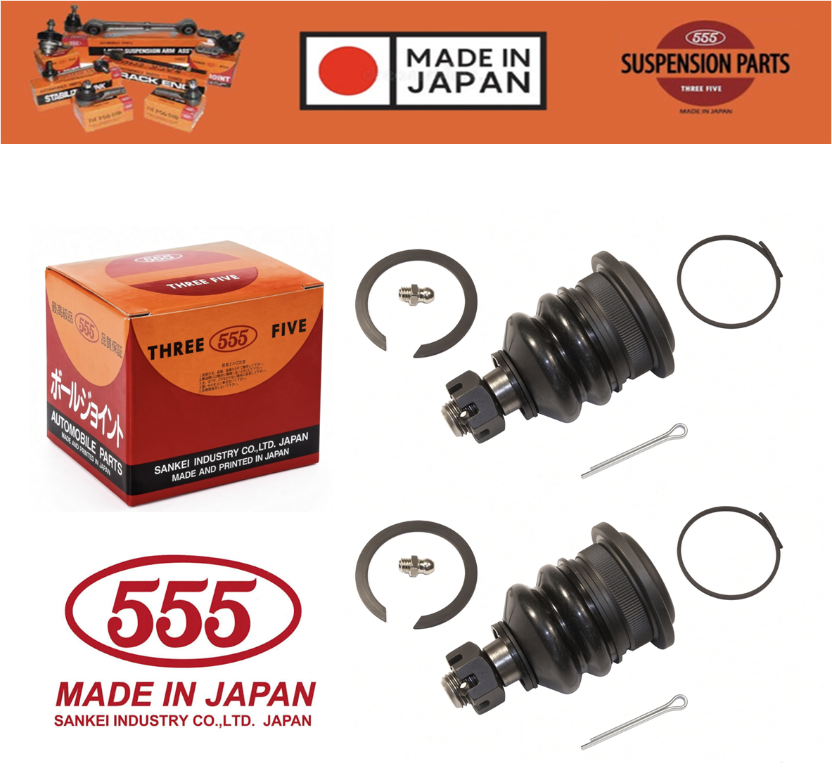 Front Upper R/L Ball Joints FOR Mitsubishi Pajero NA NB NC ND NE NF NG 82-90