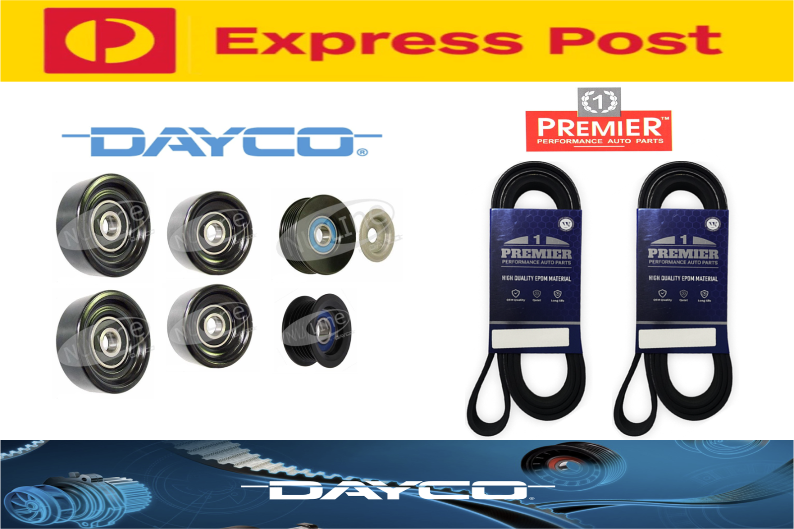 METAL UPGRADE PULLEY & BELT KIT HOLDEN FOR COMMODORE  VT VX VY 3.8 SUPERCHARGED