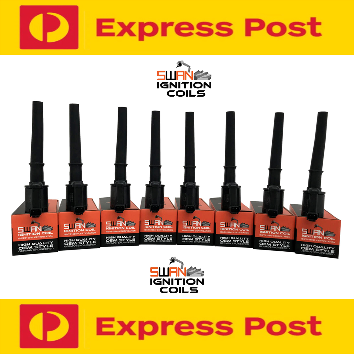 8 IGNITION COILS for Ford Falcon XR8 BA & BF V8 5.4L (Boss 260 engine) Swan