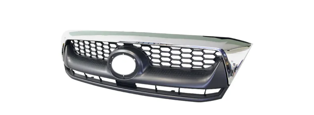 Grille Front Chrome/grey +Chrome Mould For Toyota Hilux Tgn/Kun/Ggn 2008-2011