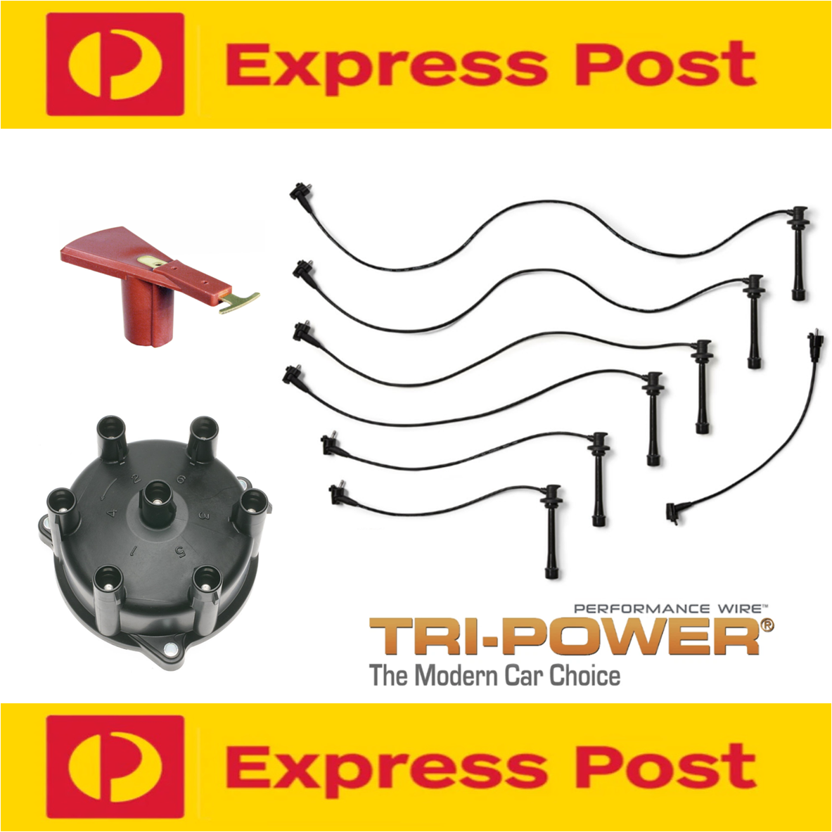 Ignition & Spark Plug/Lead kit for Toyota LandCruiser FZJ75 80 4.5P 1FZ-FE 92-99