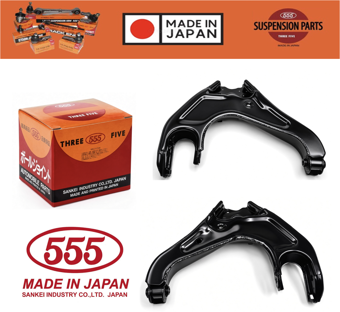 Front Lower Control Arm PAIR Left & Right Side for Mazda BT-50 UN 2006~2011