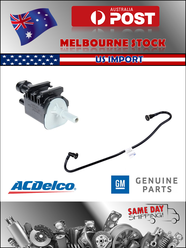 GM Holden New Purge Evap Solenoid Valve V6 VE WM S2 VF 3.0 3.6 & Tube Pipe Hose