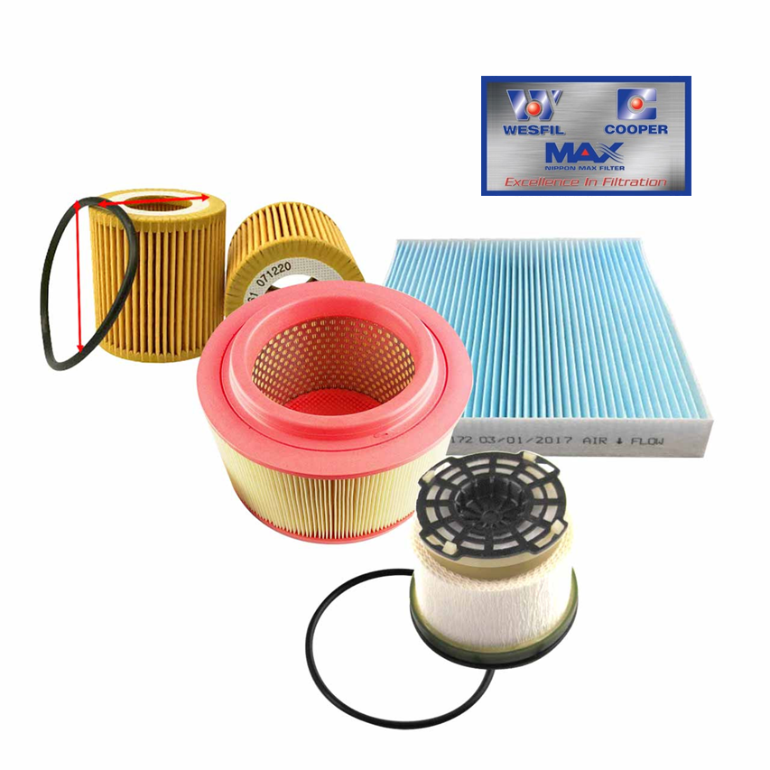 WESFIL 4x4 Filter Service Kit RSK25C Ford Ranger PX Mazda BT50 2.2L 3.2L 2.2 3.2