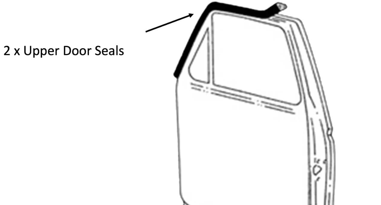 Ford Bronco F-250 F-350 Door Window Vent Seal Bailey Channel Weather Strip 81-86