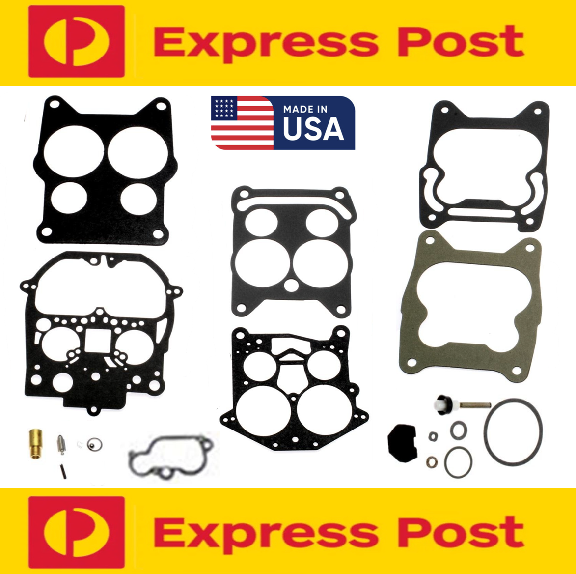 CARBURETTOR REPAIR CARBY KIT suits Rochester Quadrajet 4MV 4MC Buick Checker