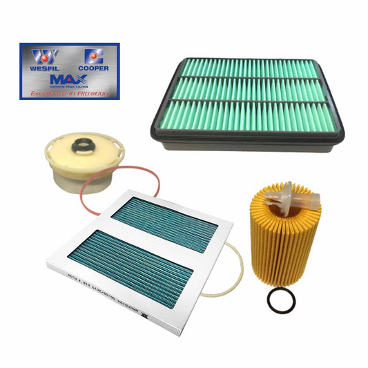 WESFIL 4x4 Filter Service Kit RSK15C Toyota Landcruiser 2007-2022 4.5L TD VDJ