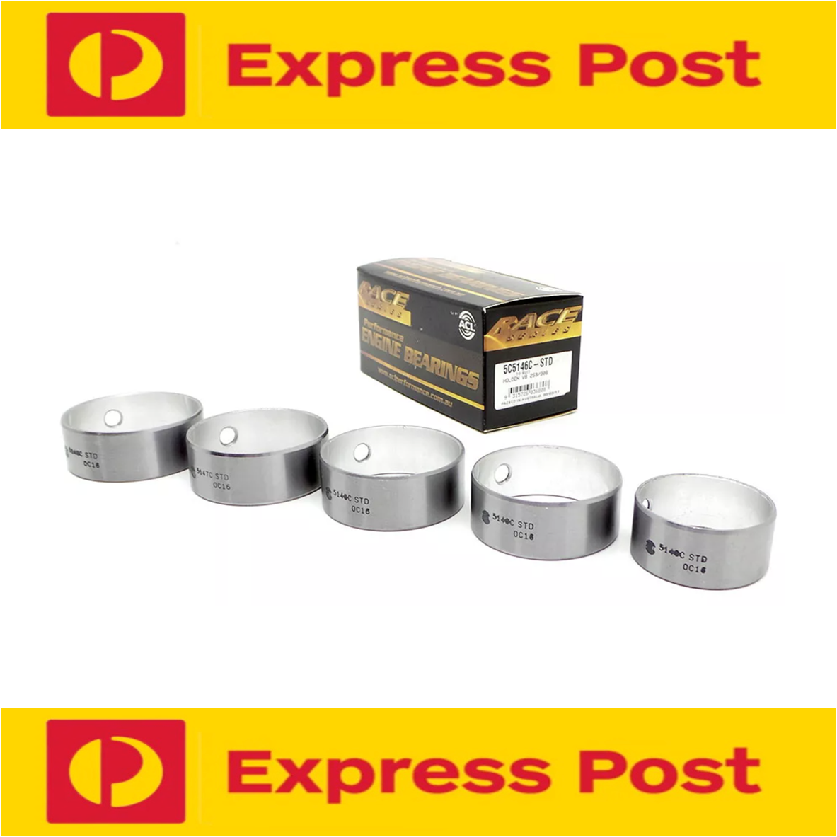 ACL RACE CAM BEARINGS STD SIZE 253 & 308 V8 MOTOR [HOLDEN HT-HG-HQ-HJ-HX-HZ-WB]