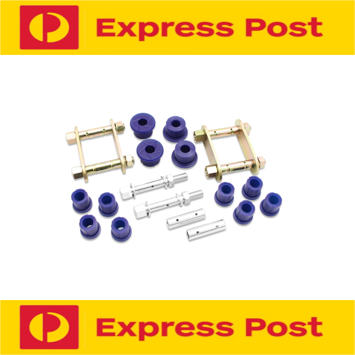 SUPERPRO REAR GREASABLE SHACKLE AND BUSH KIT FOR HOLDEN COLORADO RC 2008-2012