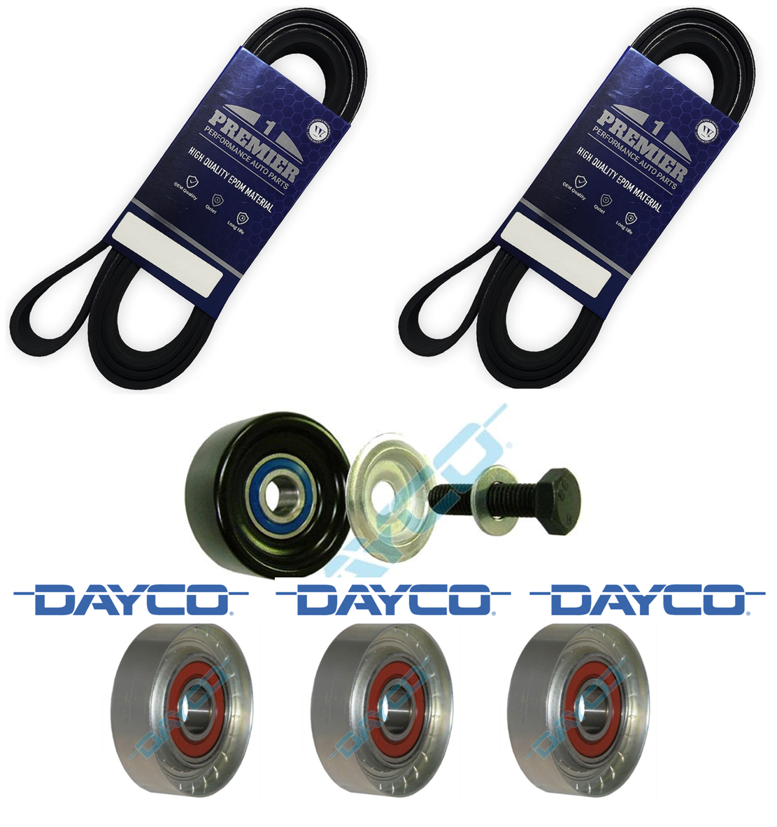 Belt Idler & Pulley Kit for Commodore VT VX VU VY VZ V8 LS1 LS2 GEN3 5.7 6.0L