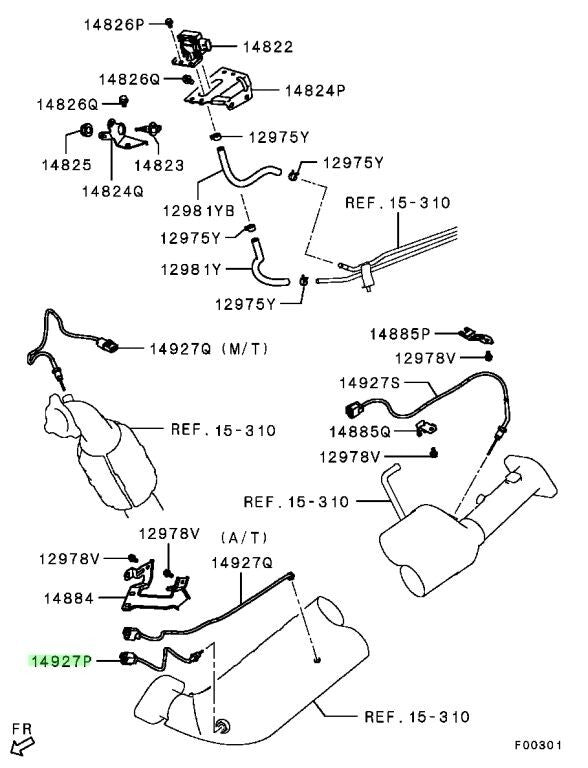 Exhaust Gas Temperature DPF Sensor for Mitsubishi Pajero 4M41 3.2 Diesel POSTDPF