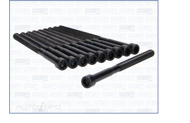 Cylinder Head Bolt Set for Hyundai Veloster SR 1.6L Turbo FS G4FJ 12-19