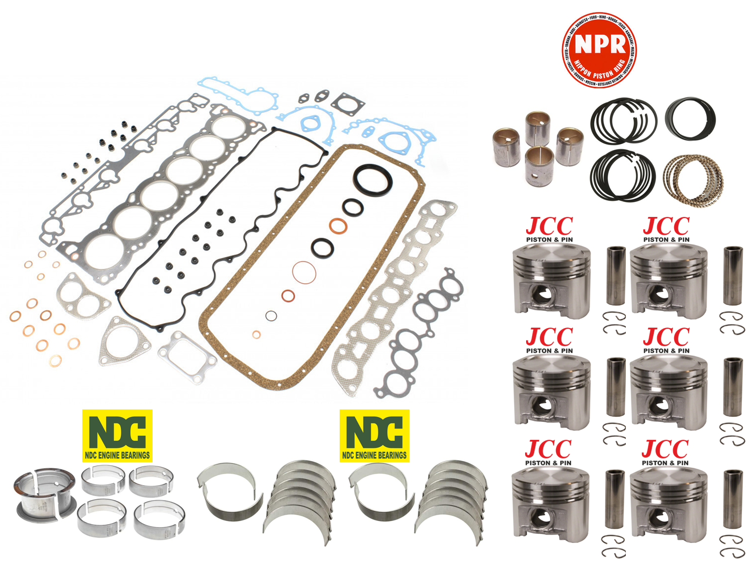 Engine Rebuild Kit Holden Commodore VL NISSAN SKYLINE R31 3.0L RB30ET TURBO RB30