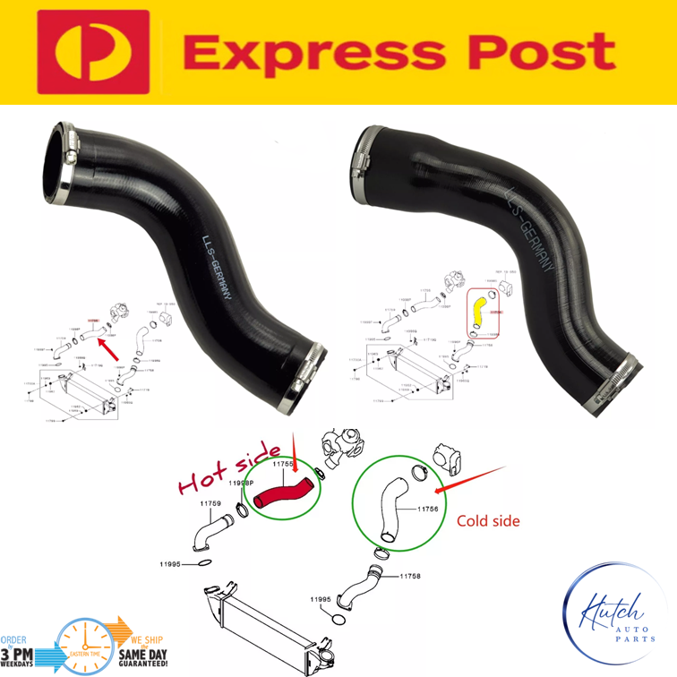 Intercooler Hose Cold & Hot with Clamps For Mitsubishi Triton Pajero Sport 2.4L