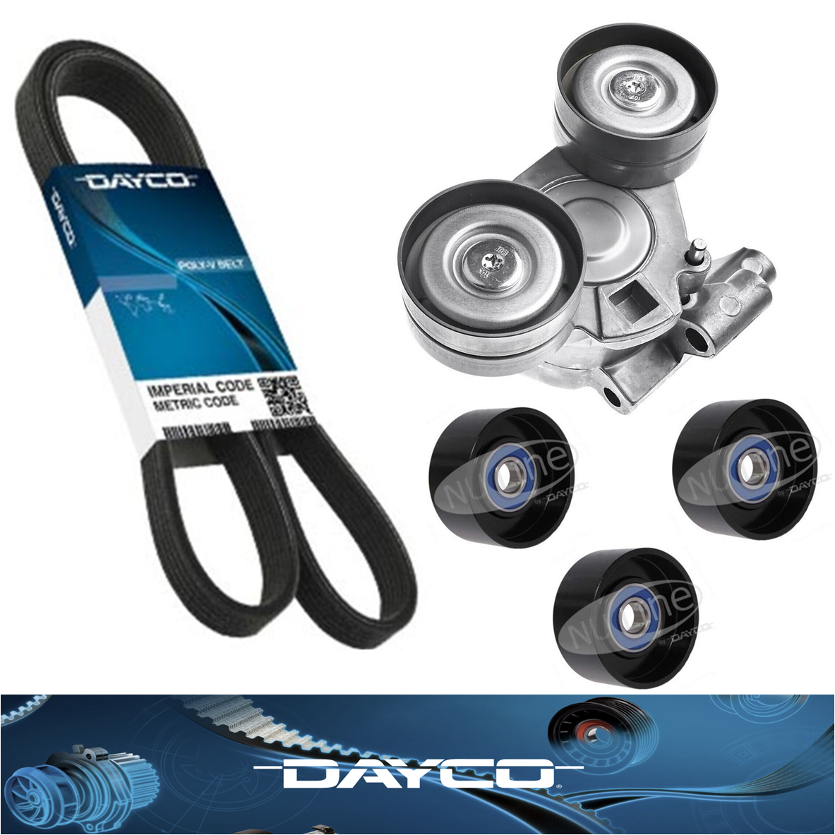 Automatic Drive Belt Pulley Tensioner Kit for Ford Ranger PX PX2 PX3 2.2L P4AT