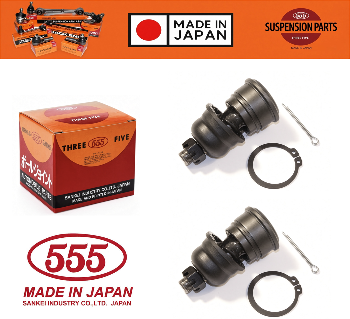 555 Japan Ball Joint Front Lower Arm For Nissan Micra K11 (1992-2002)