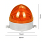 Emergency Strobe Warning Light 75mm - 80mm 70fpm 240V Yellow Hard Wired Orange
