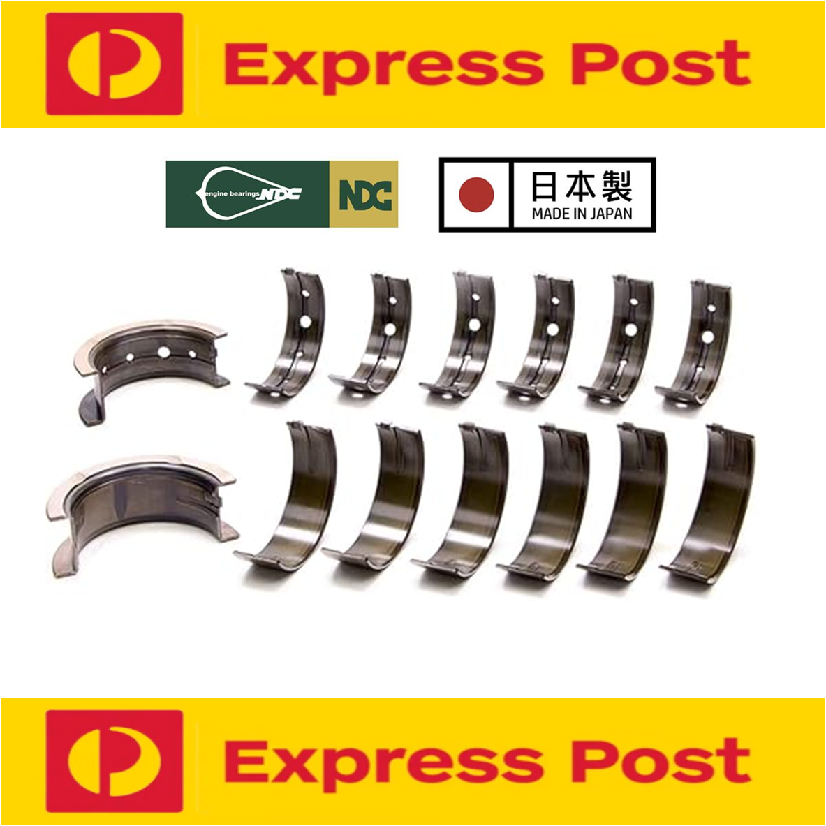 NDC MAIN BEARING SET STD FOR ISUZU 4ZE1 2.6 Jackaroo UBS17 Rodeo TFR17 TFS17