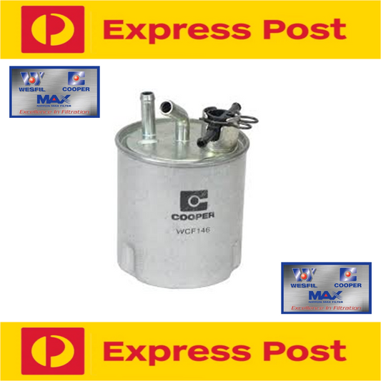 COOPER Nissan Patrol Y61 GU UTE ZD30DDTI Fuel Filter Common Rail Turbo Diesel