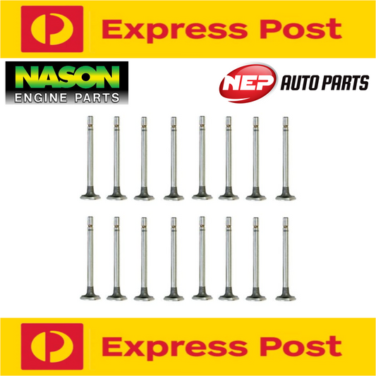 16 x Nason Exhaust Valves fits Lexus 2UZ-FE Lx470 UZJ100R