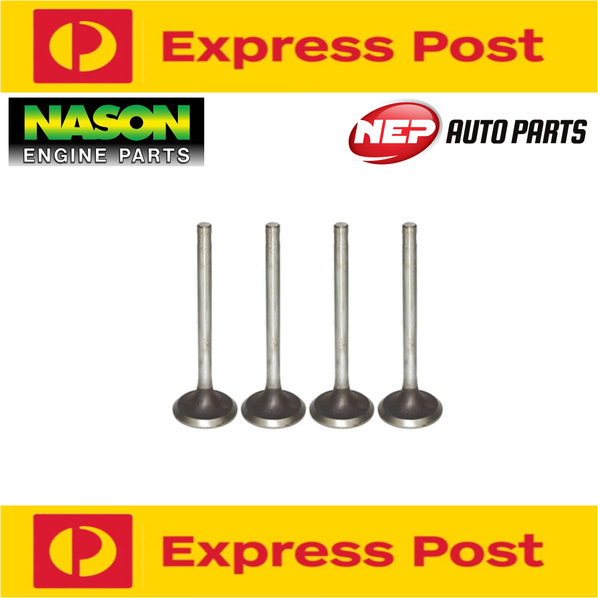 4 x Nason Exhaust Valves fits Isuzu 4ZE1 Mu UCS UES Trooper UBS16 UBS17 UBS25