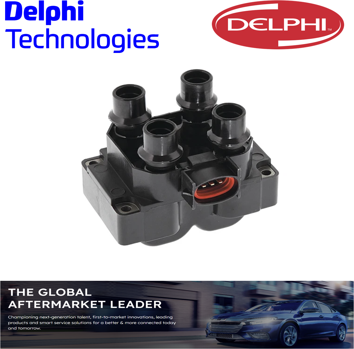 DELPHI Ignition Coil fits FORD FALCON FAIRMONT AU1 AU2 AU3 V8