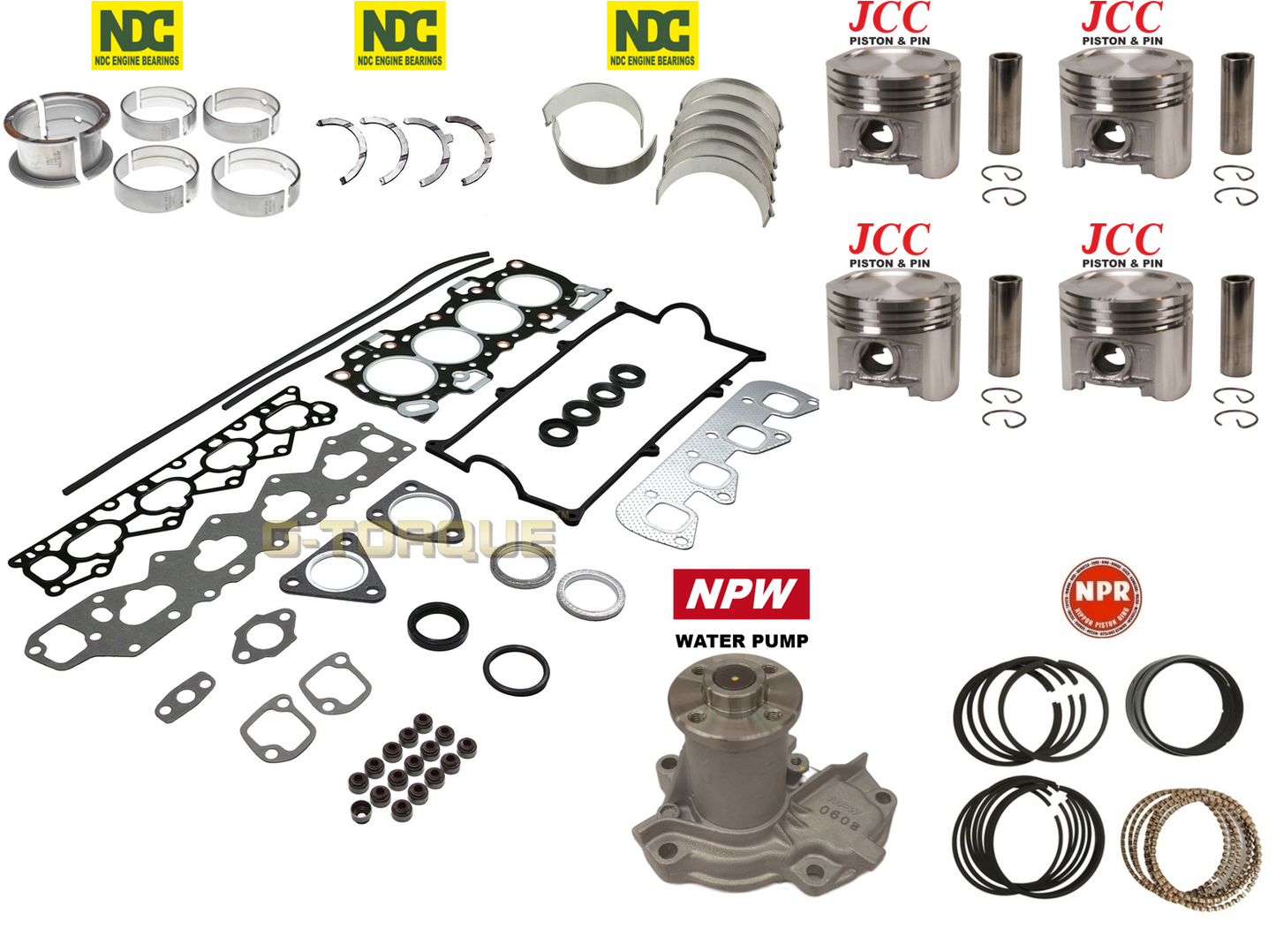 Full Engine Rebuild / Reconditioning kit - Daihatsu Feroza 1.6 HD-E (88-98)