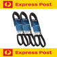 DAYCO FAN DRIVE BELT V BELT SET NISSAN PATROL GQ TB42S CARBY Petrol 4.2L 88-95