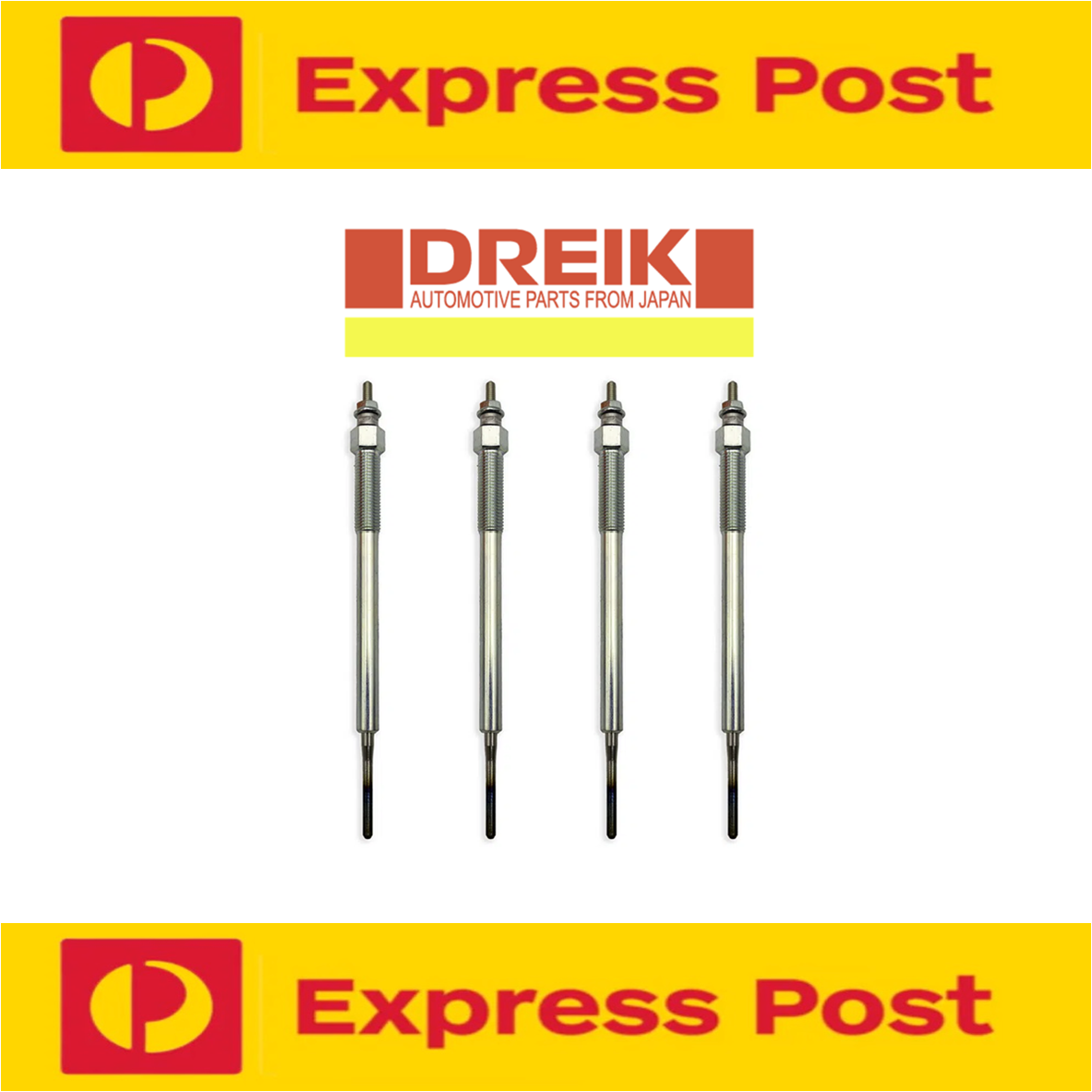 4 Glow Plugs for Toyota Dyna LY211 LY60 LY61 85~97 Diesel 4cy 3L 2.8L 2L 2.4L