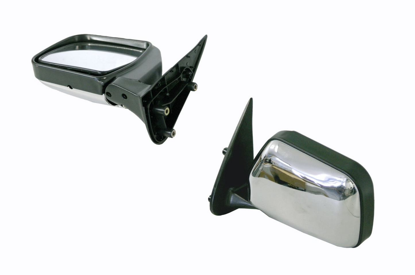 Door Mirror Pair Chrome/Black Electric For Toyota Hilux Rn14#/Ln16# 1997-2005